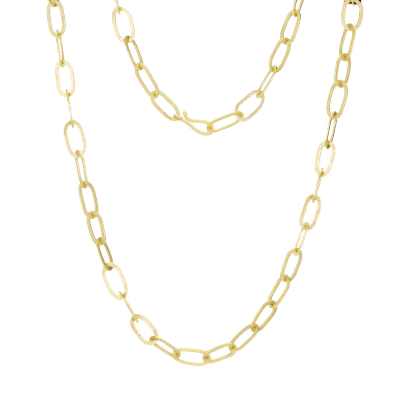 Petra Class Rolled Oval Chain Link Necklace | Quadrum Gallery