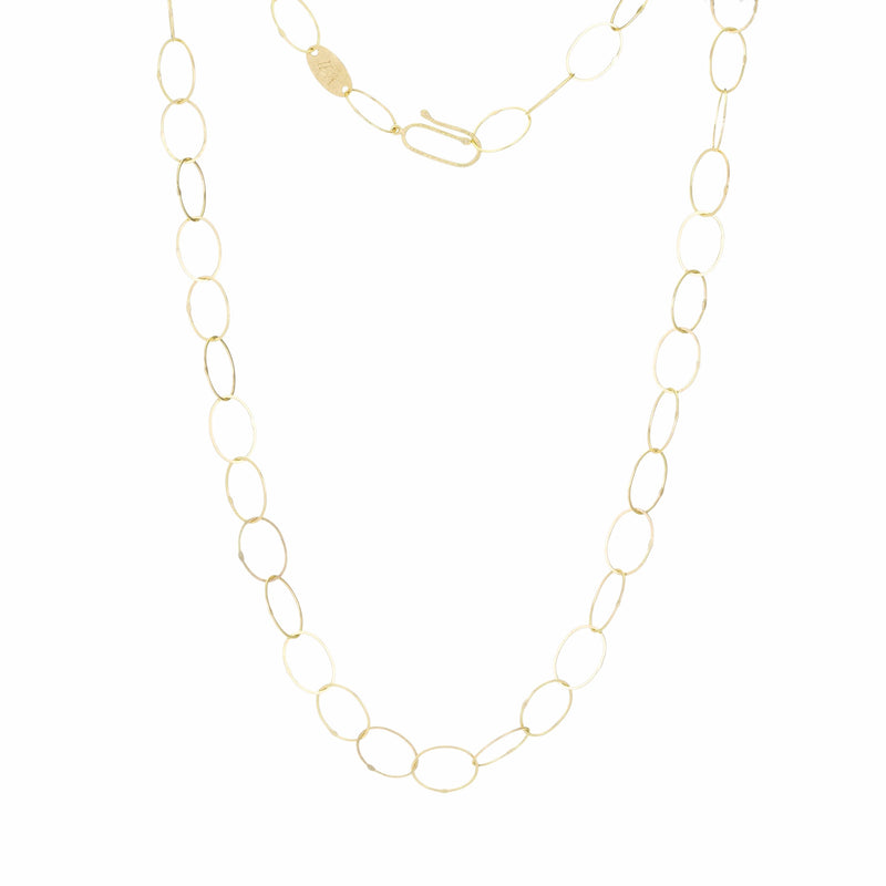 Petra Class 18k Yellow Gold Medium Oval Link Chain | Quadrum Gallery
