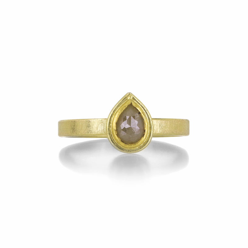 Petra Class Rose Cut Gray Diamond Ring | Quadrum Gallery