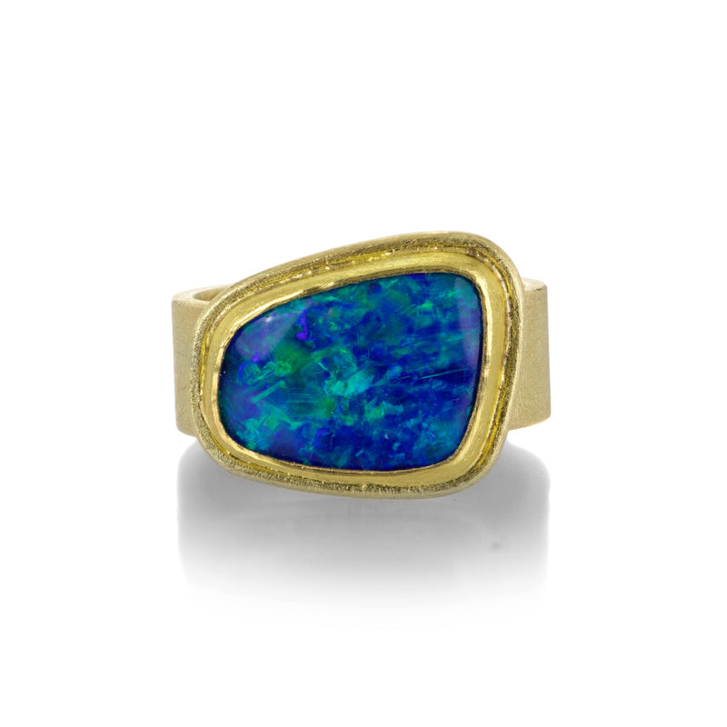 Petra Class Free Form Australian Opal Ring | Quadrum Gallery