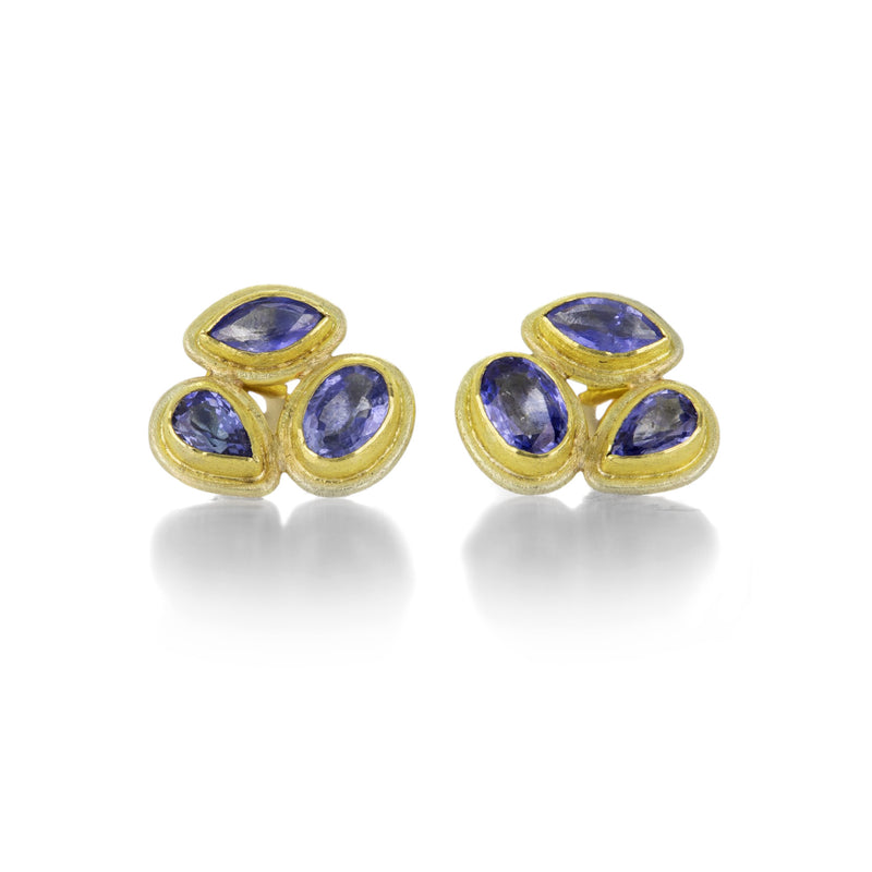 Petra Class Mixed Shaped Sapphire Studs | Quadrum Gallery