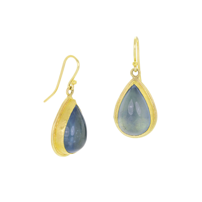 Petra Class Aquamarine Cabochon Drop Earrings | Quadrum Gallery