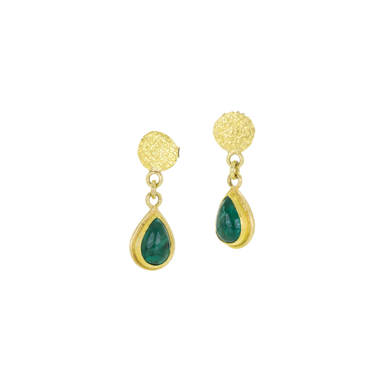 Petra Class Emerald Cabochon Drop Earrings | Quadrum Gallery