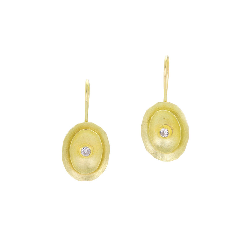 Petra Class Double Concave Oval Disc Earrings | Quadrum Gallery
