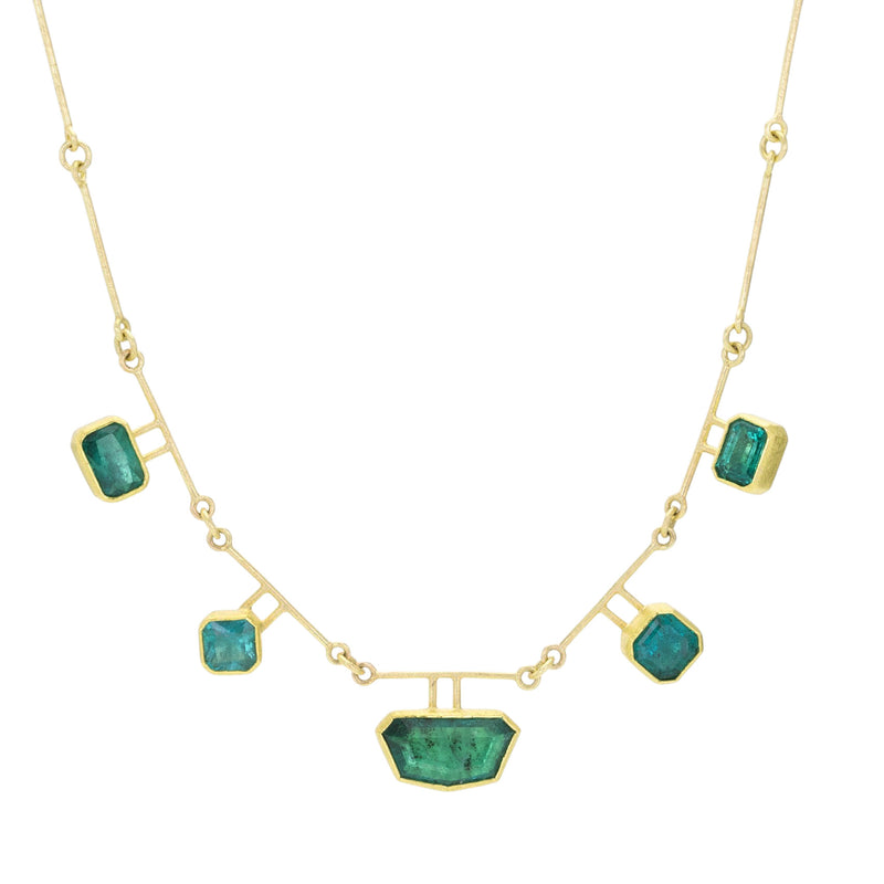 Petra Class Zambian Emerald Chain Necklace | Quadrum Gallery