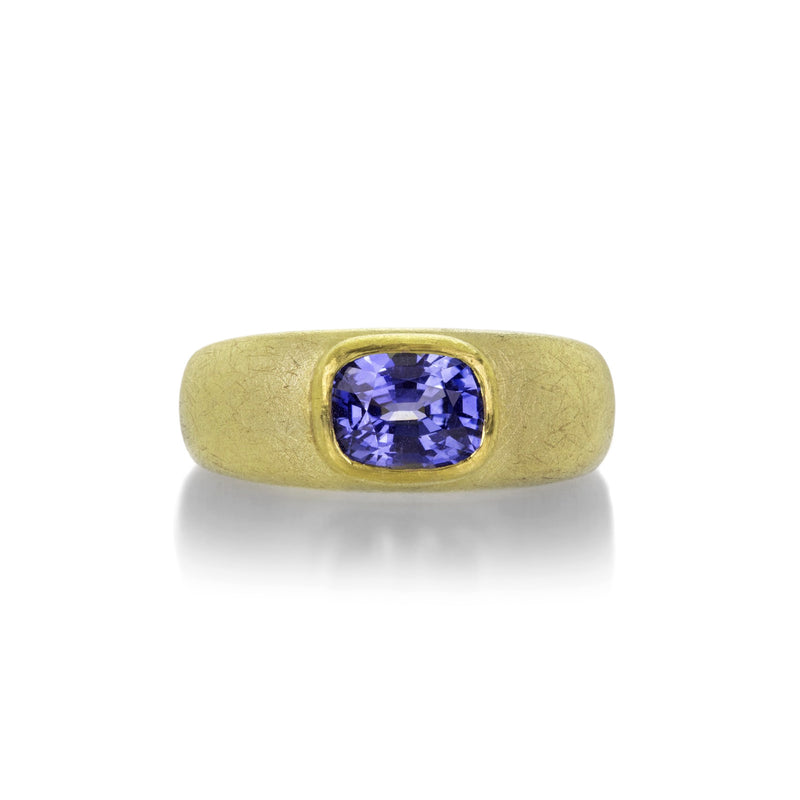 Petra Class Sri Lankan Blue Sapphire Domed Ring | Quadrum Gallery