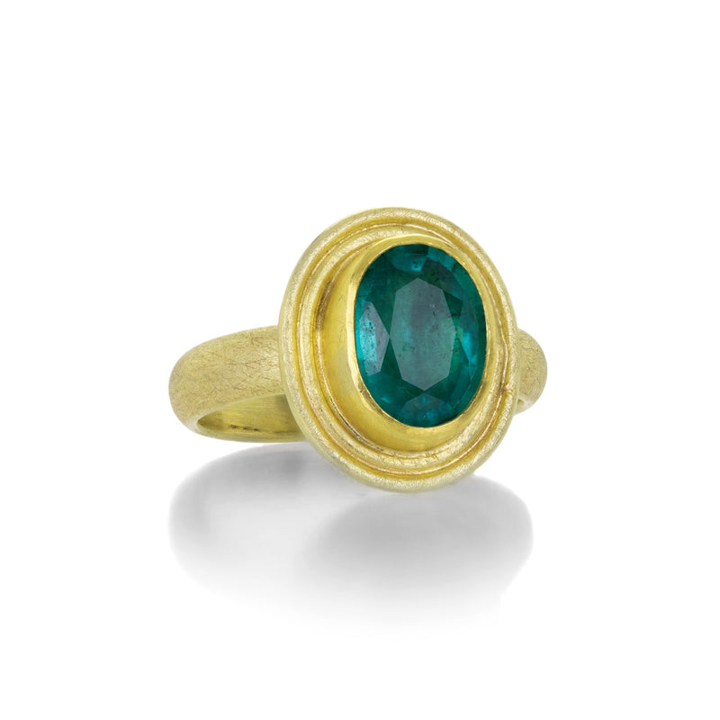 Petra Class Zambian Emerald Oval Ring | Quadrum Gallery