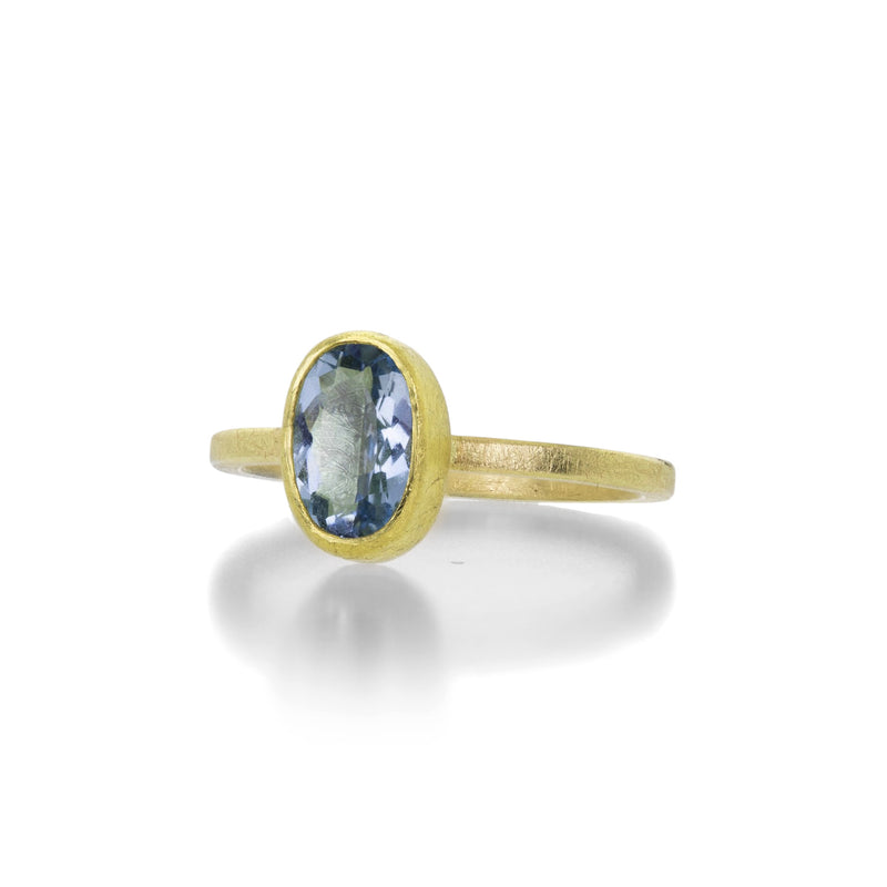 Petra Class Faceted Aquamarine Oval Ring | Quadrum Gallery