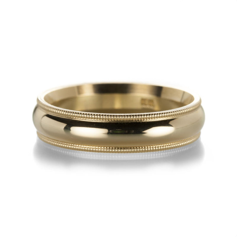 Quadrum Half Round Band with Milgrain Edge | Quadrum Gallery