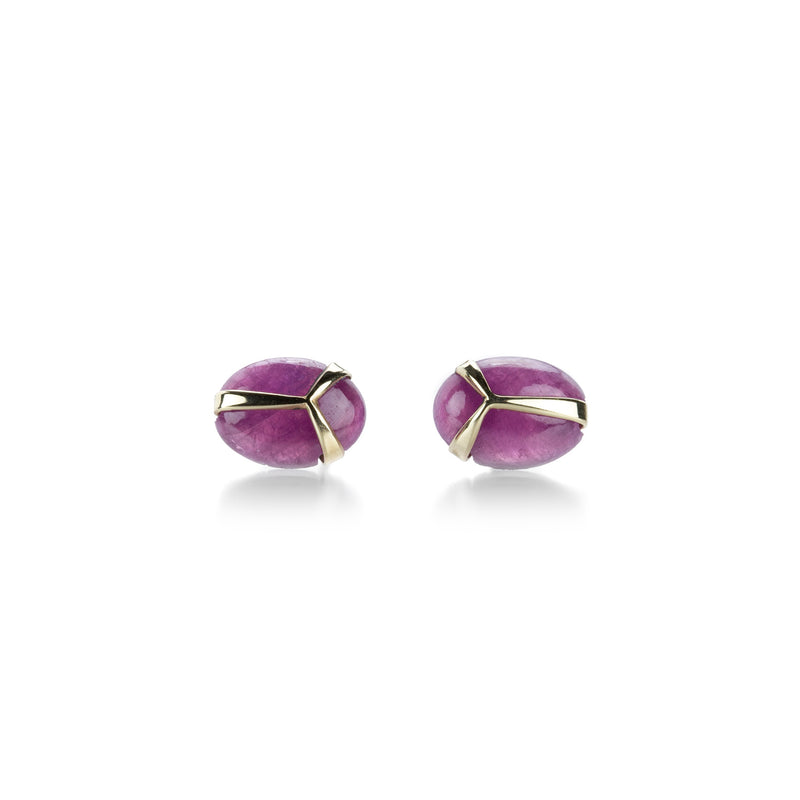 Rachel Atherley Ruby Lucky Scarab Studs | Quadrum Gallery
