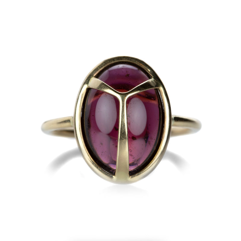 Rachel Atherley Garnet Lucky Scarab Ring | Quadrum Gallery