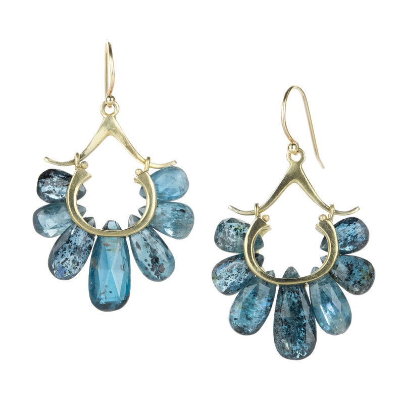 Rachel Atherley Small Orissa Kyanite Peacock Earrings | Quadrum Gallery