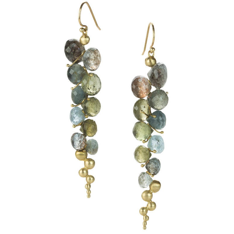 Rachel Atherley Moss Aquamarine Caviar Earrings | Quadrum Gallery