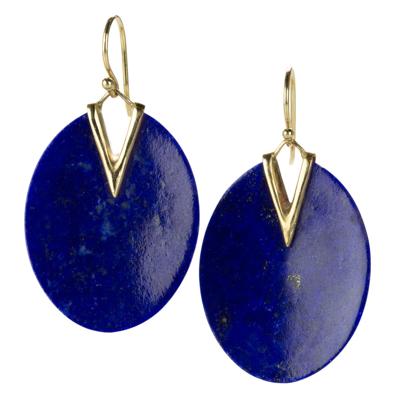 Rachel Atherley Lapis Lily Pad Earrings | Quadrum Gallery