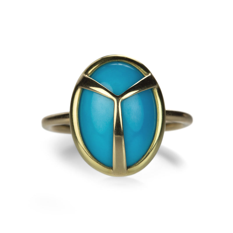 Rachel Atherley Turquoise Lucky Scarab Ring | Quadrum Gallery