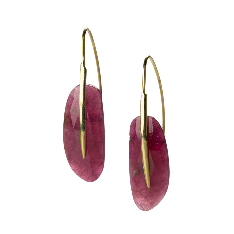 Rachel Atherley Ruby Feather Earrings | Quadrum Gallery