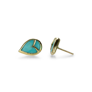 Rachel Atherley Turquoise Owl Stud Earrings | Quadrum Gallery