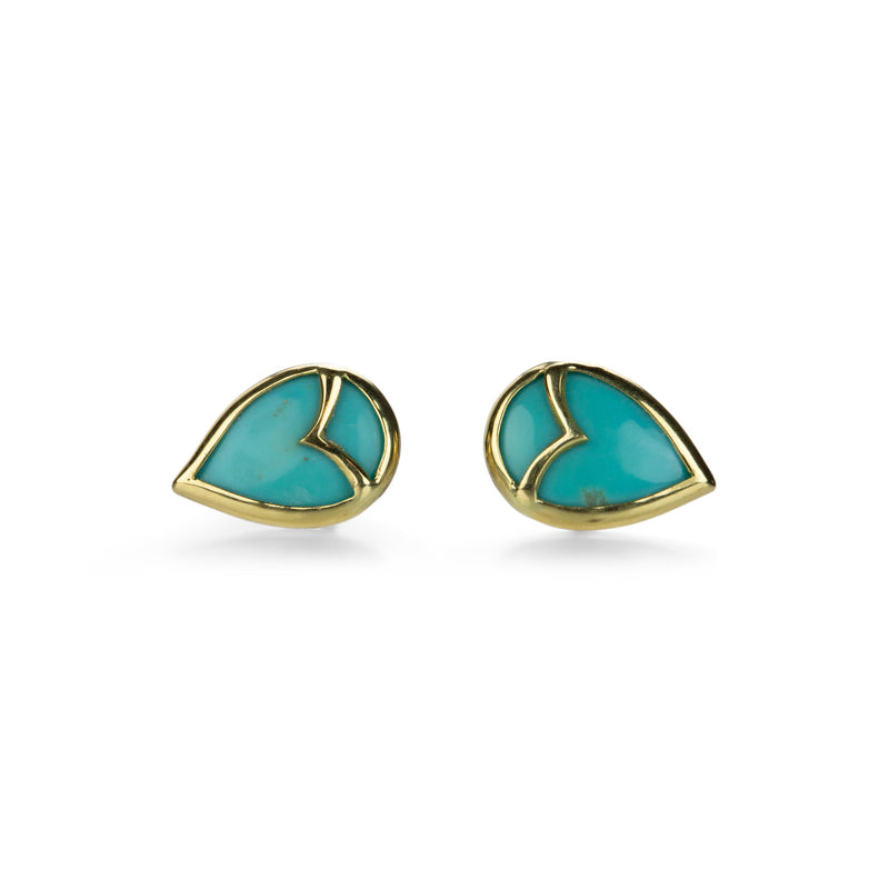 Rachel Atherley Turquoise Owl Stud Earrings | Quadrum Gallery