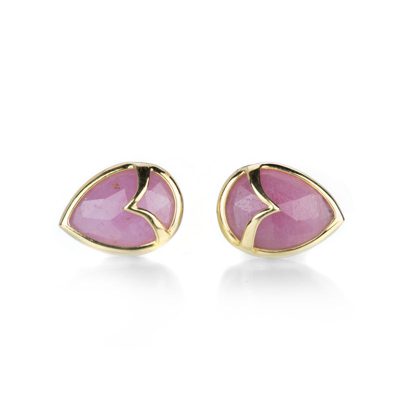 Rachel Atherley Pink Sapphire Owl Studs | Quadrum Gallery