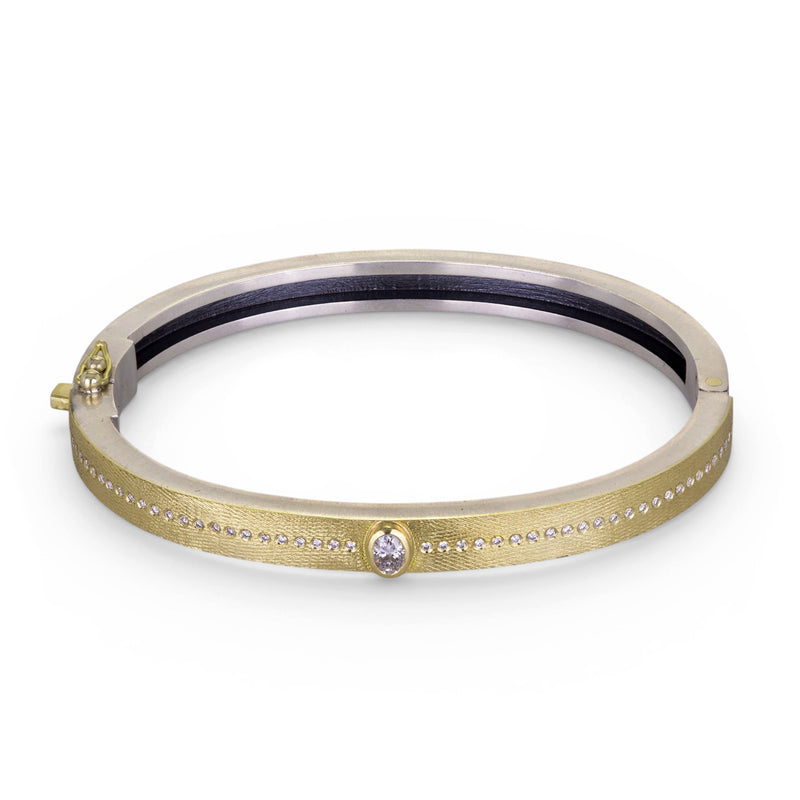Rene Escobar 6mm Juni Bangle with Diamonds | Quadrum Gallery