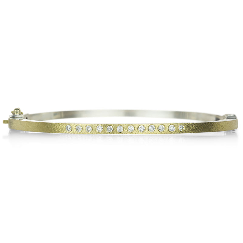 Rene Escobar 2.5mm Laura Bangle with Diamonds | Quadrum Gallery