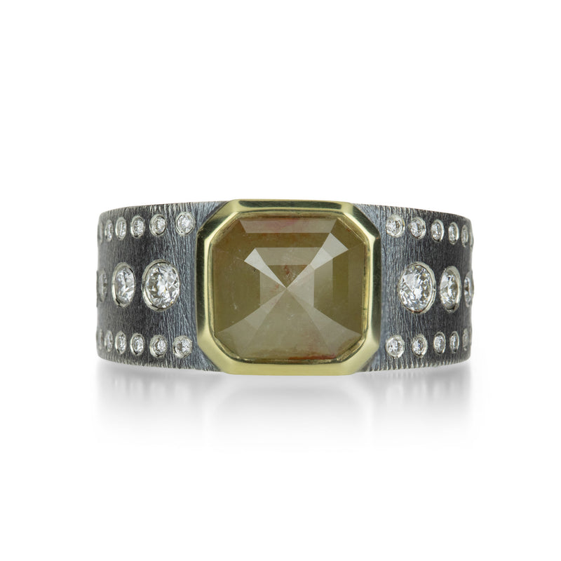 Rene Escobar Rose Ring with Rustic Diamond | Quadrum Gallery