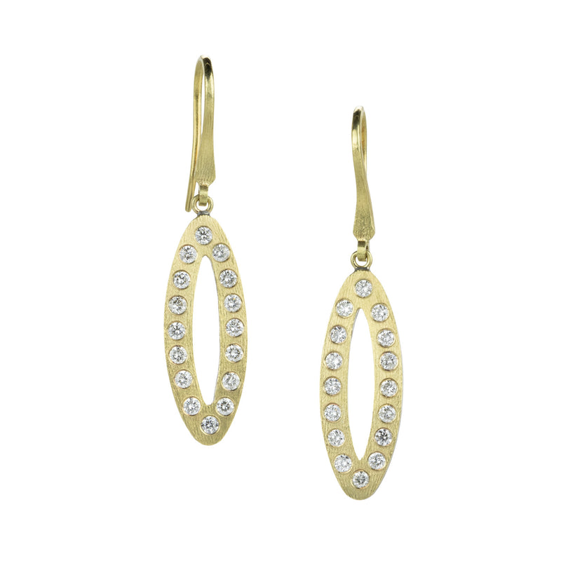 Rene Escobar Oval Iris Drop Earrings | Quadrum Gallery