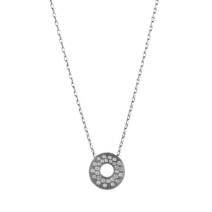 Rene Escobar Silver Claire Diamond Pendant Necklace | Quadrum Gallery