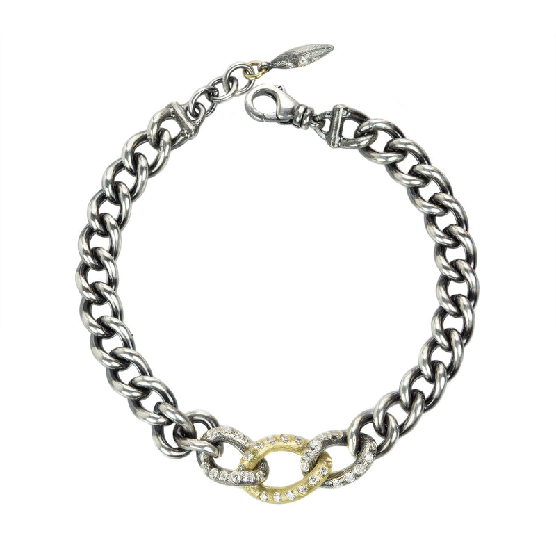 Rene Escobar Curbed Link Bracelet | Quadrum Gallery