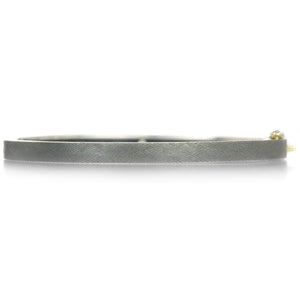 Rene Escobar 4mm Silver Nori Bangle with Diamonds | Quadrum Gallery