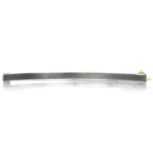 Rene Escobar 2.5mm Mixed Metal Adam Bangle with Diamonds | Quadrum Gallery