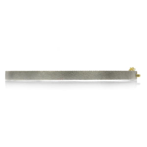 Rene Escobar 4mm Adam Bangle with Salt and Pepper Diamonds | Quadrum Gallery