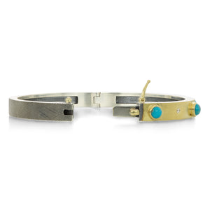 Rene Escobar 6mm Junia Bangle with Turquoise | Quadrum Gallery
