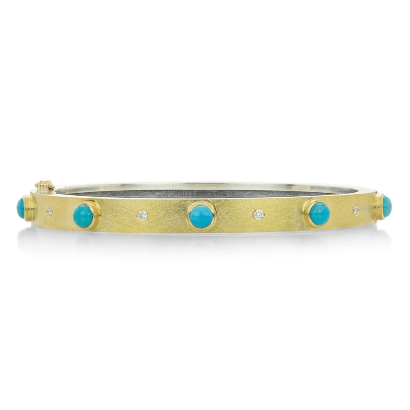 Rene Escobar 6mm Junia Bangle with Turquoise | Quadrum Gallery