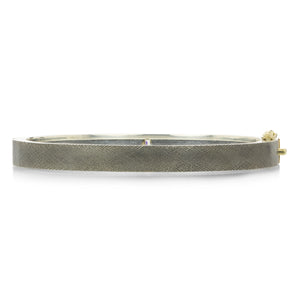 Rene Escobar 6mm Junia Plus Bangle with Emerald Cut Diamond | Quadrum Gallery