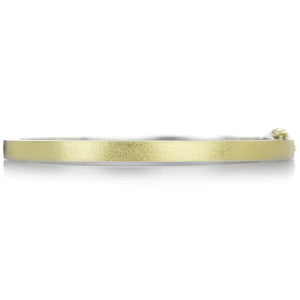 Rene Escobar 4mm 18k Adam Bangle with Salt & Pepper Diamonds | Quadrum Gallery