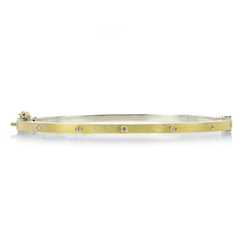 Rene Escobar 2.5mm Double Yellow Gold Orly Bangle | Quadrum Gallery