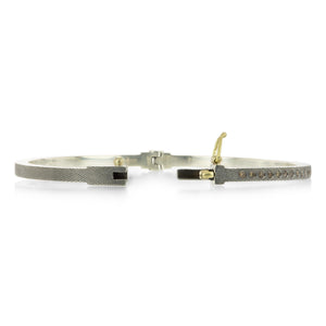 Rene Escobar 2.5mm Adam Bangle with Champagne Diamonds | Quadrum Gallery