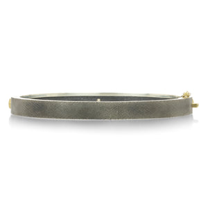 Rene Escobar 6mm Sterling Silver Junia Bangle with Diamonds | Quadrum Gallery
