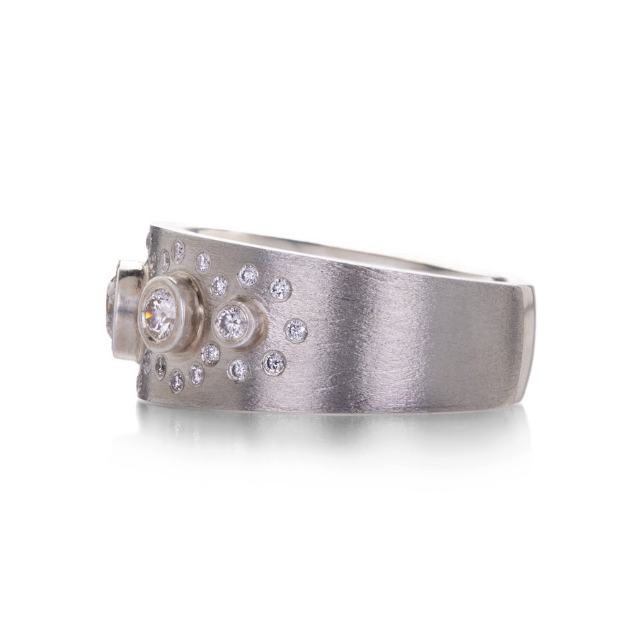 Rene Escobar 18k White Gold Gabrielle Diamond Ring | Quadrum Gallery