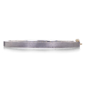 Rene Escobar Adam Bangle with Salt & Pepper Diamonds | Quadrum Gallery
