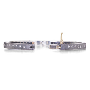 Rene Escobar 4mm Rene Bangle with Diamonds | Quadrum Gallery