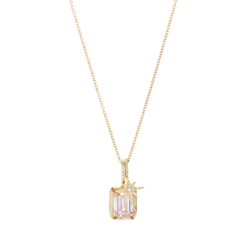 Robin Haley Pink Lab Grown Diamond Necklace with Star Charm | Quadrum Gallery