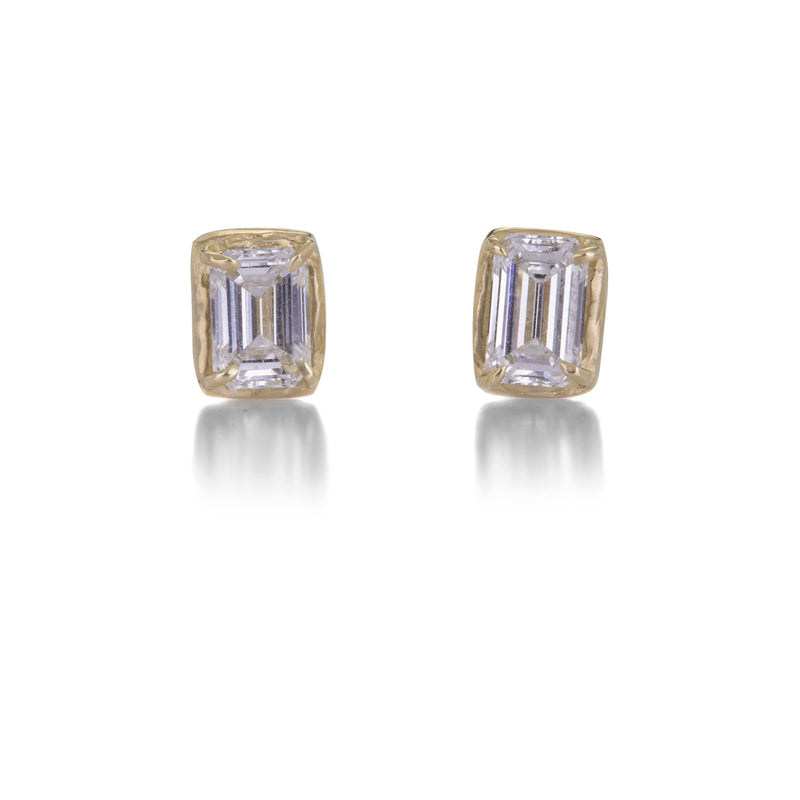 Robin Haley Emerald Cut Lab Grown Diamond Studs | Quadrum Gallery