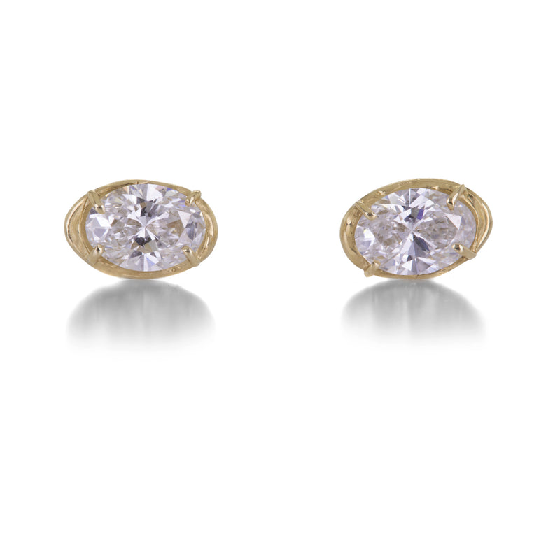 Robin Haley Oval Lab Grown Diamond Studs | Quadrum Gallery