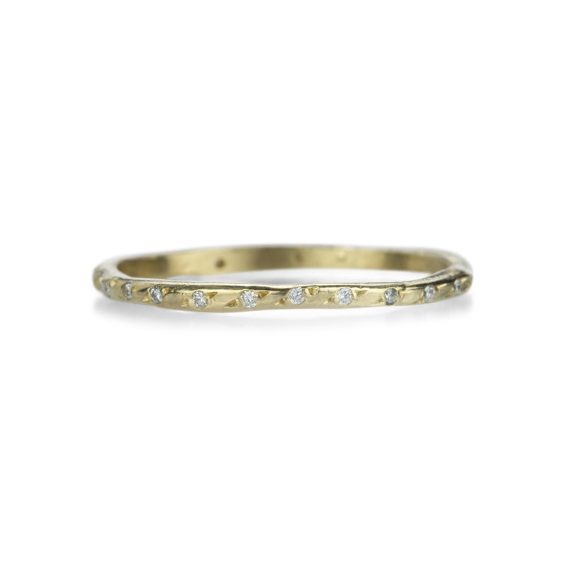 Robin Haley 14k Super Delicate Organic Diamond Band | Quadrum Gallery