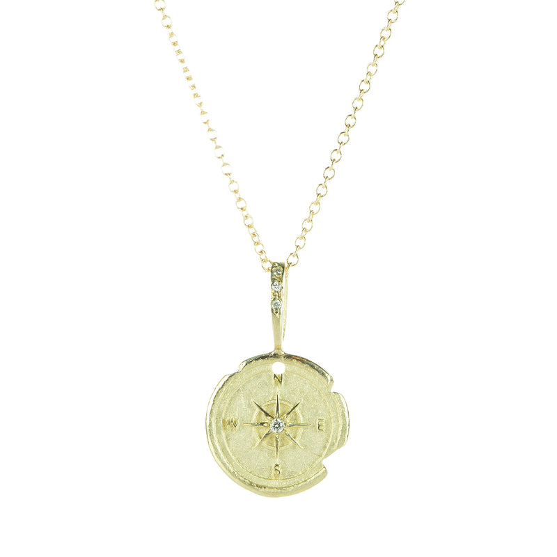 Robin Haley Small Compass Pendant Necklace | Quadrum Gallery