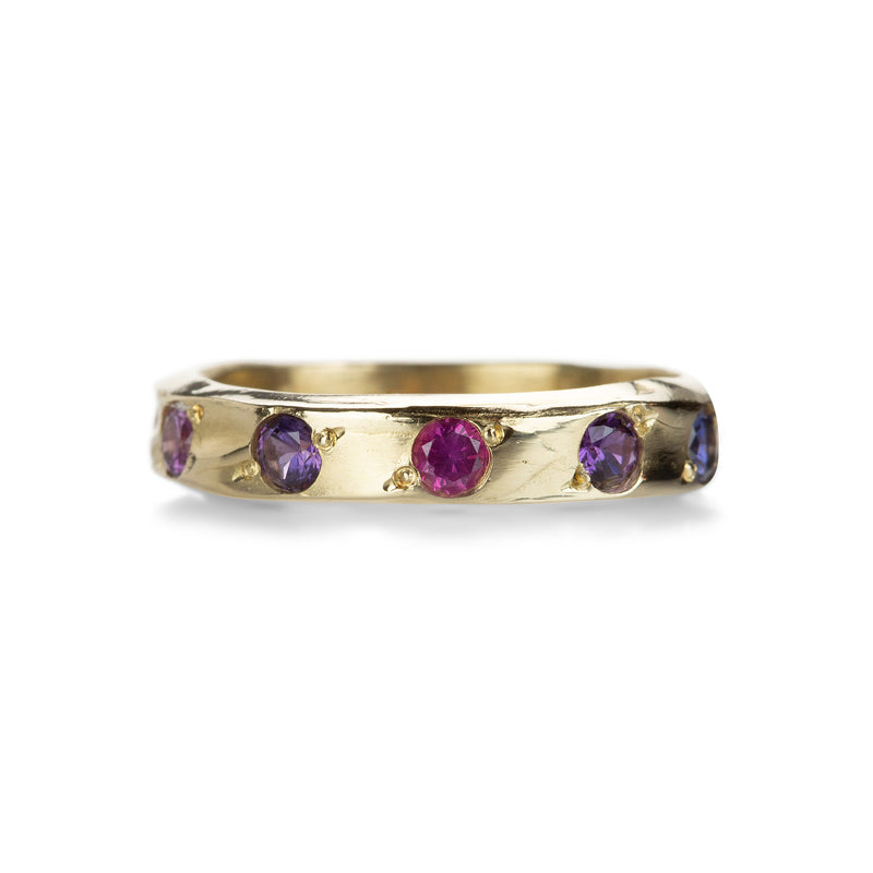 Robin Haley 14k Multicolored Montana Sapphire Ring | Quadrum Gallery