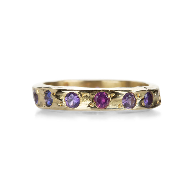 Robin Haley 14k Multicolored Montana Sapphire Band | Quadrum Gallery