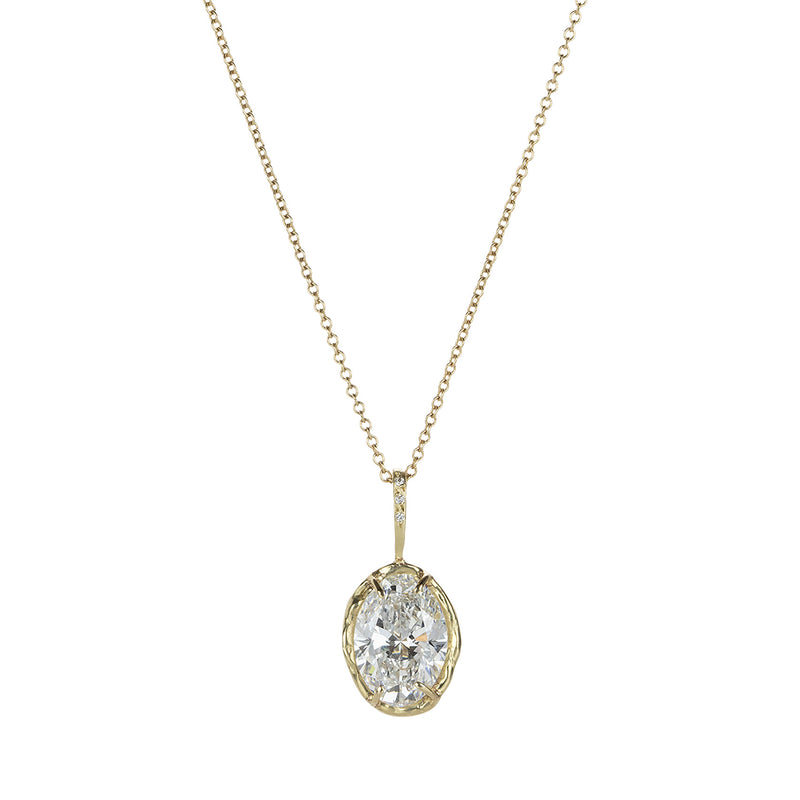 Robin Haley Oval Lab Grown Diamond Pendant Necklace | Quadrum Gallery